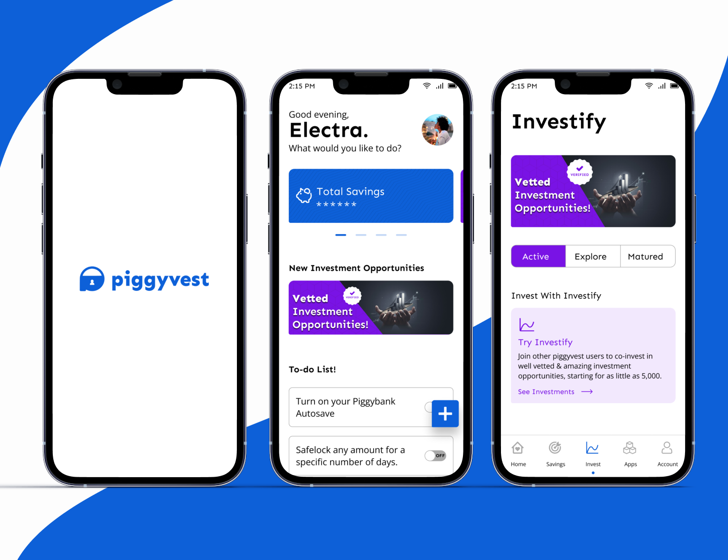 Piggyvest UI Display-